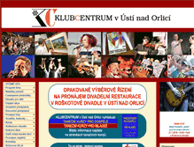Tablet Screenshot of klubcentrum.cz